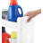 Plastic Free Standing Laundry Cart with Wheels