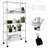 5-Layer Chrome Plated Iron Shelf With Wheels