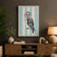 Striped Barn Owl Modern - Wrapped Canvas-1379581292-1379581298