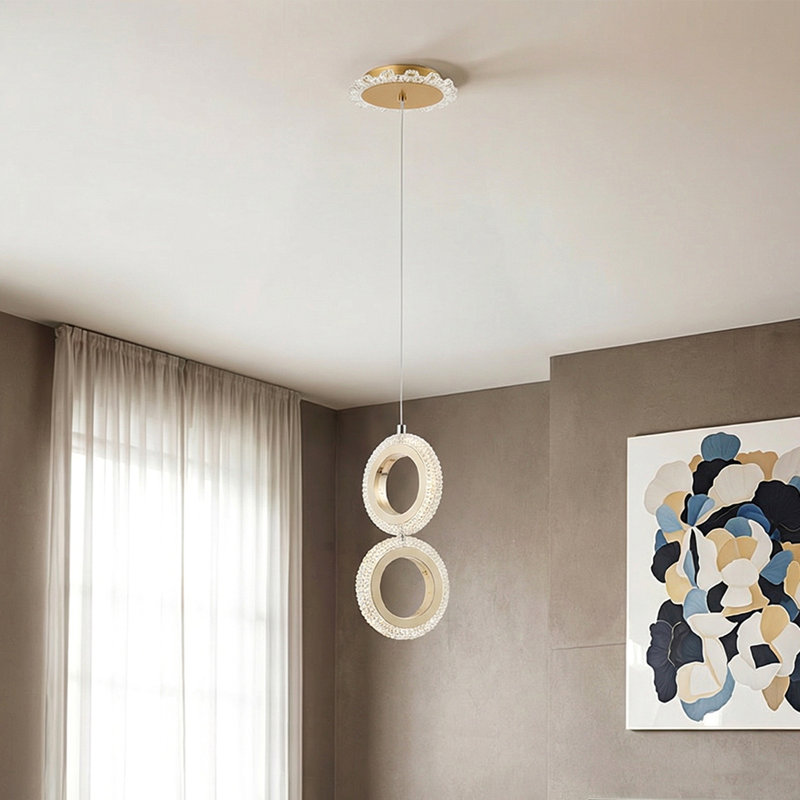 2 - Light Natural LED Dome Pendant