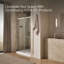 Elate Tall Sliding Shower Door, 75-1/2-In H X 50-1/4 - 53-5/8-In W, With Heavy 5/16-In Thick Crystal Clear Glass-967810362