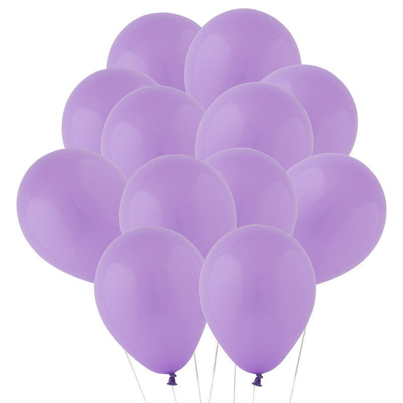 Ballons amusants en latex bleu 5 po Fun - 24 pièces, Mauve