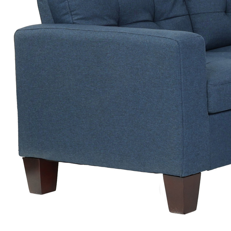 Canapé modulaire rembourré 4 pièces 4 pièces, Tissu marine