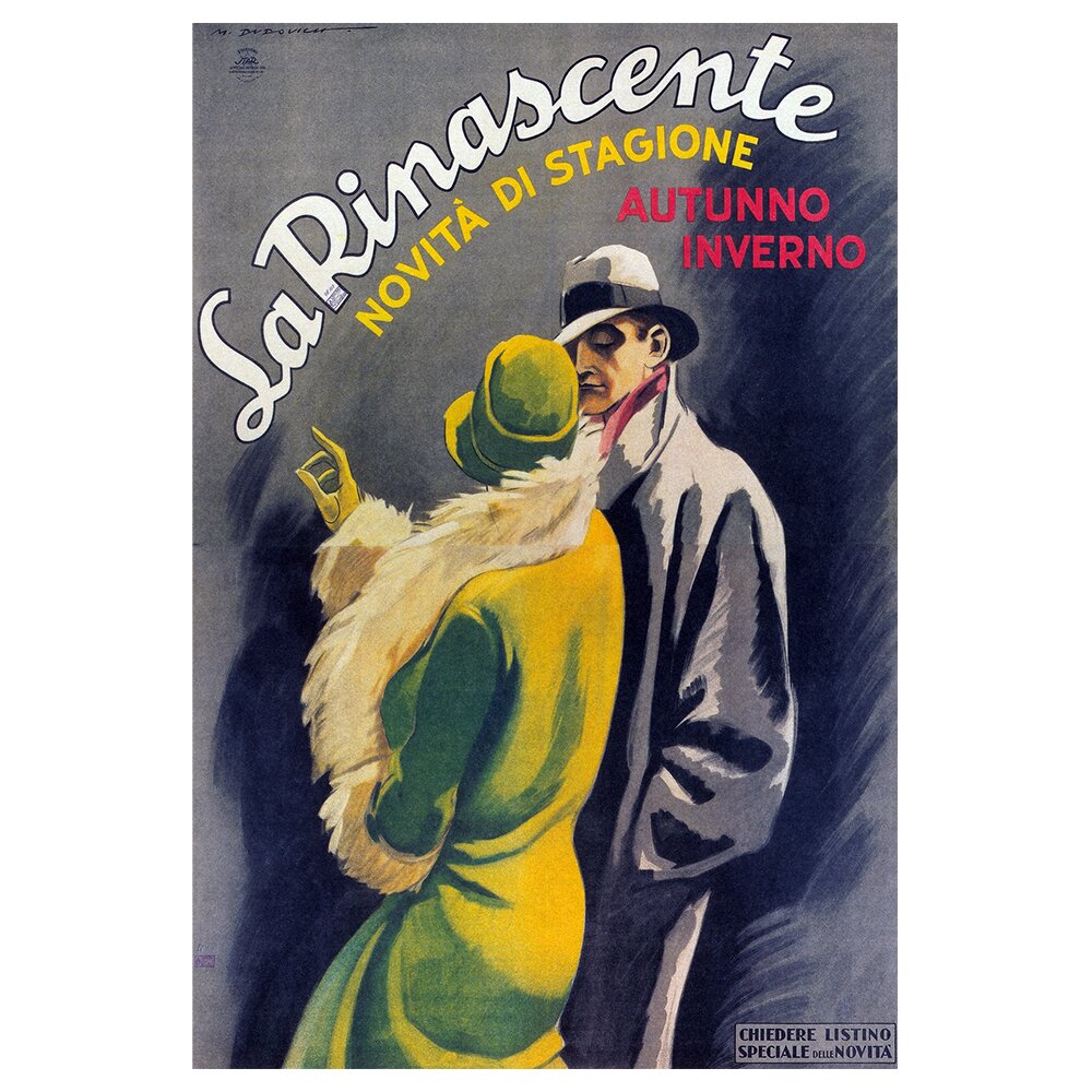 Leinwandbild La Rinascente Ad, 1931 von Marcello Dudovich