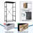 4 Drawer Dresser for Bedroom, Narrow Chest of Drawers, Wooden Top and Study Iron Frame 18"x37.5"-(WxH)