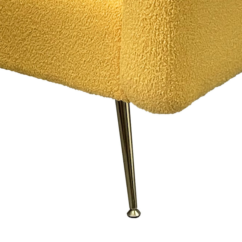 Arnhart Upholstered Accent Chair, Yellow Fabric