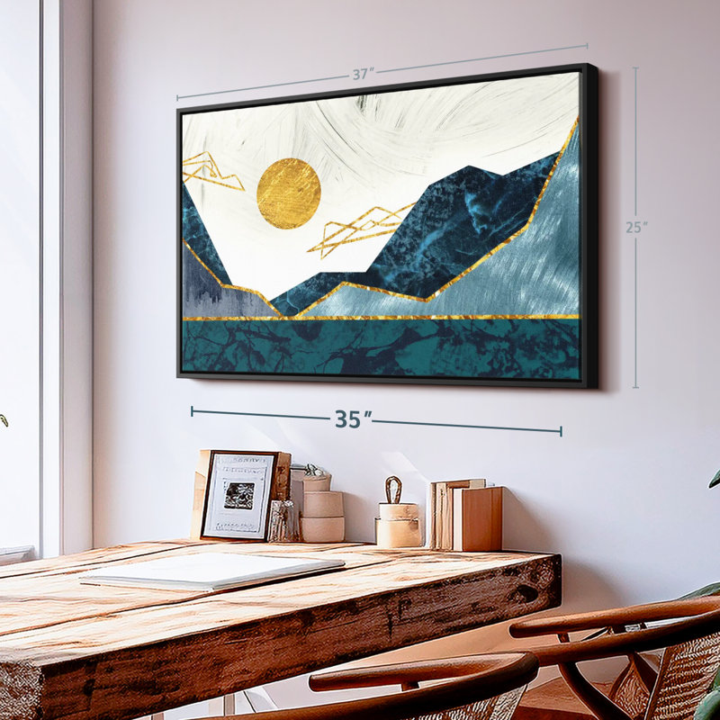 Impression sur toile Sunny Sunny Mountains, H 25 po x l 37 po