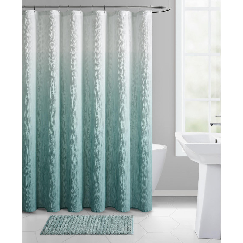 Crushed Ombre 14-Piece Shower Curtain Bath Set