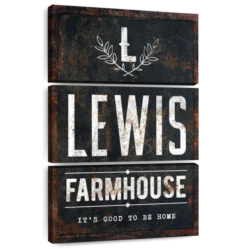 Tergel Lewis Farmhouse Typography, 74" H x 48" W