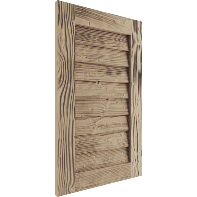 Évent rectangulaire en faux bois Timberthane, Sable, H 24 po x l 14 po x L 1 po