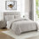 Ensemble de courtepointe en microfibre damassé pinsonic 3 pièces VCNY Home Solomun