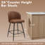 360°Swivel Barstool Counter Height Barstools with Back-1630115552-1850157871