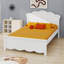 Lit plateforme avec tête de lit pour chambre à coucher moderne