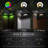 Black Solar Powered Integrated LED Fence Post Cap Light 3.5 In. X 3.5 In. with Base Adapter Included