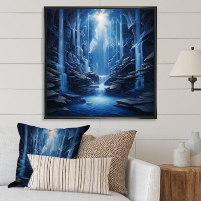 Fantaisie, cascades gravitationnelles - art mural cascade