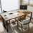 Walnut Rectangular Solid Wood Executive desk-1155903656