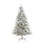 2.1m Pre-lit Flocked Woodcote Spruce Christmas Tree