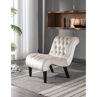 Fauteuil en velours Jeffrey