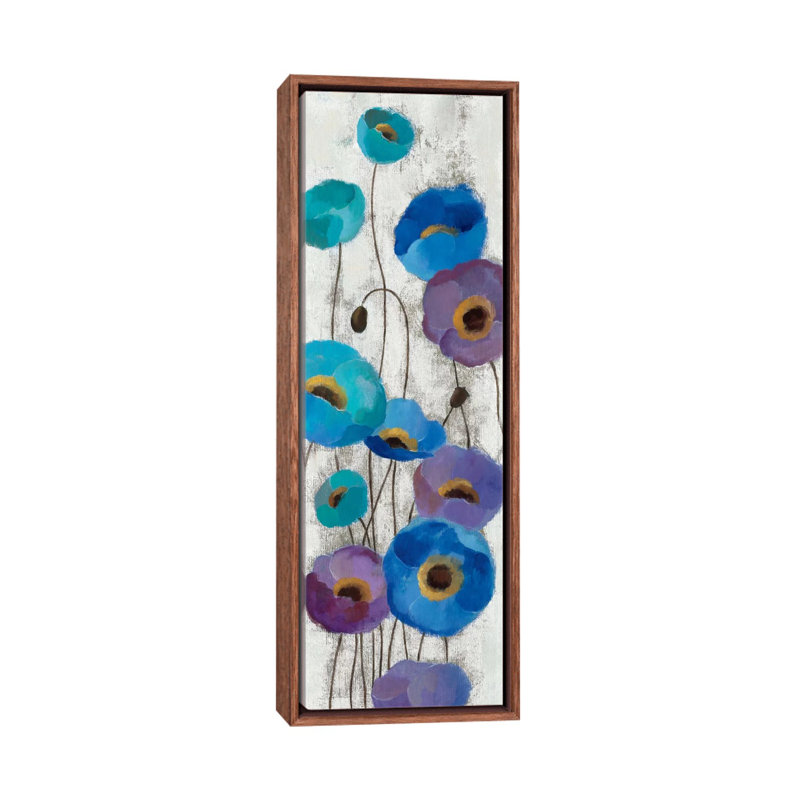 «Bold Anemones Panel III» par Silvia Vassileva Panoramic, reproduction d'art sur toile, H 60 po x l 20 po x P 1,5 po