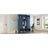 Entryway Hall Tree with Bench and Storage, Deep Blue, 77-Inch Tall, 7 Hooks and Adjustable Shelves