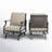 Argirios Rocking Powder Coated Steel Patio Lounge Chairs (Set of 2)-101468520