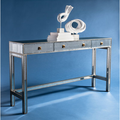 Arcelia 68'' Glass Top Console Table
