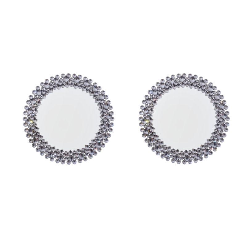 Ensemble de 2 miroirs d'appoint muraux 17,7 po