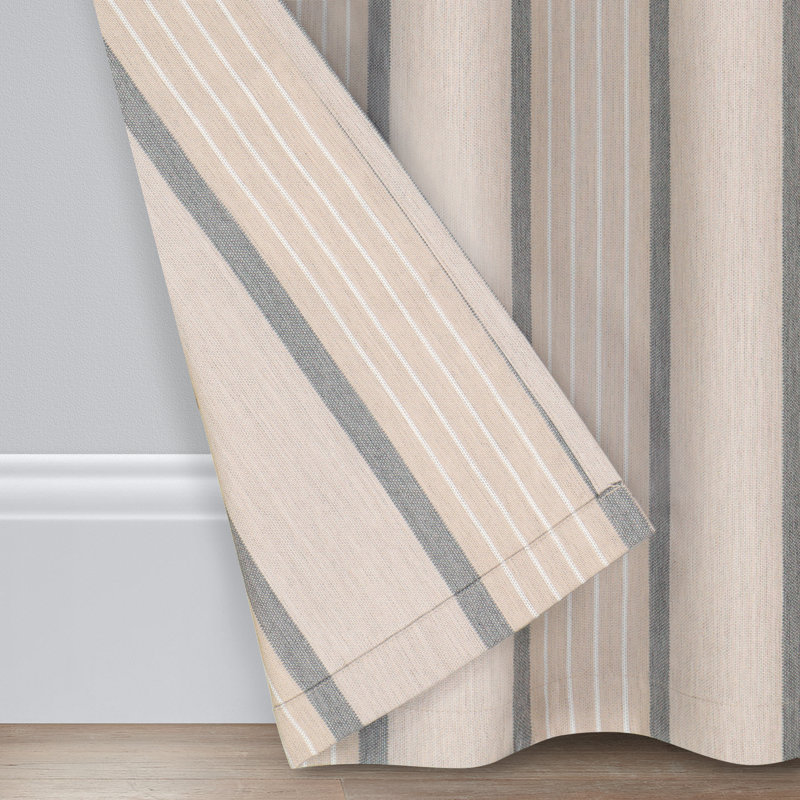 Outdoor Semi Sheer Curtains / Drapes Single Panel, 52" W x 96" L