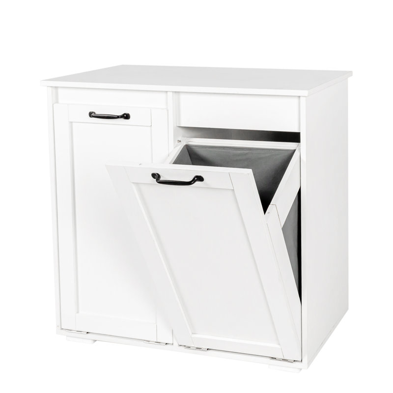 Armoire à linge, avec 2 sacs à doublure amovibles, buffet