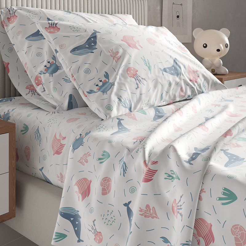 Kids Full Space Print Microfiber Deep Pocket Sheet Set