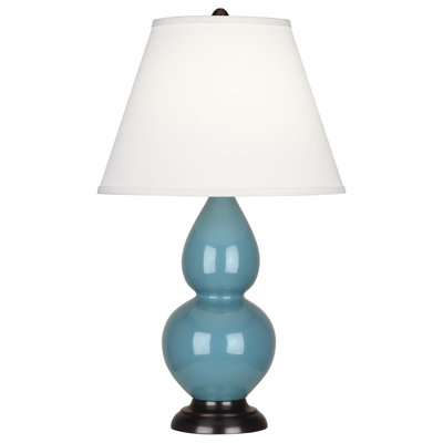 Petite lampe de table à double gourde 22,75 po