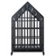 Cage pour chien robuste avec toit et fenêtre sur le toit
