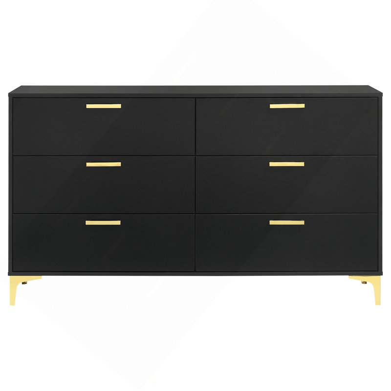 Commode rectangulaire à 6 tiroirs