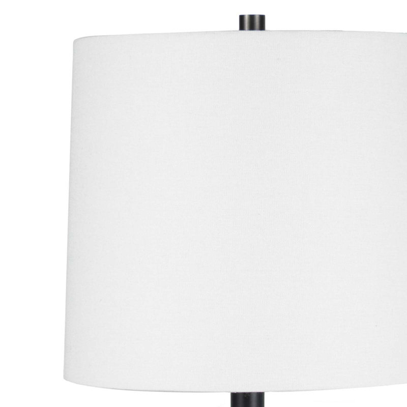 Logan Buffet Lamp (Natural Brass), Black