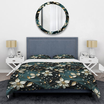 Ensemble de housse de couette Black Crystal Glamour Brilliance II - Glam