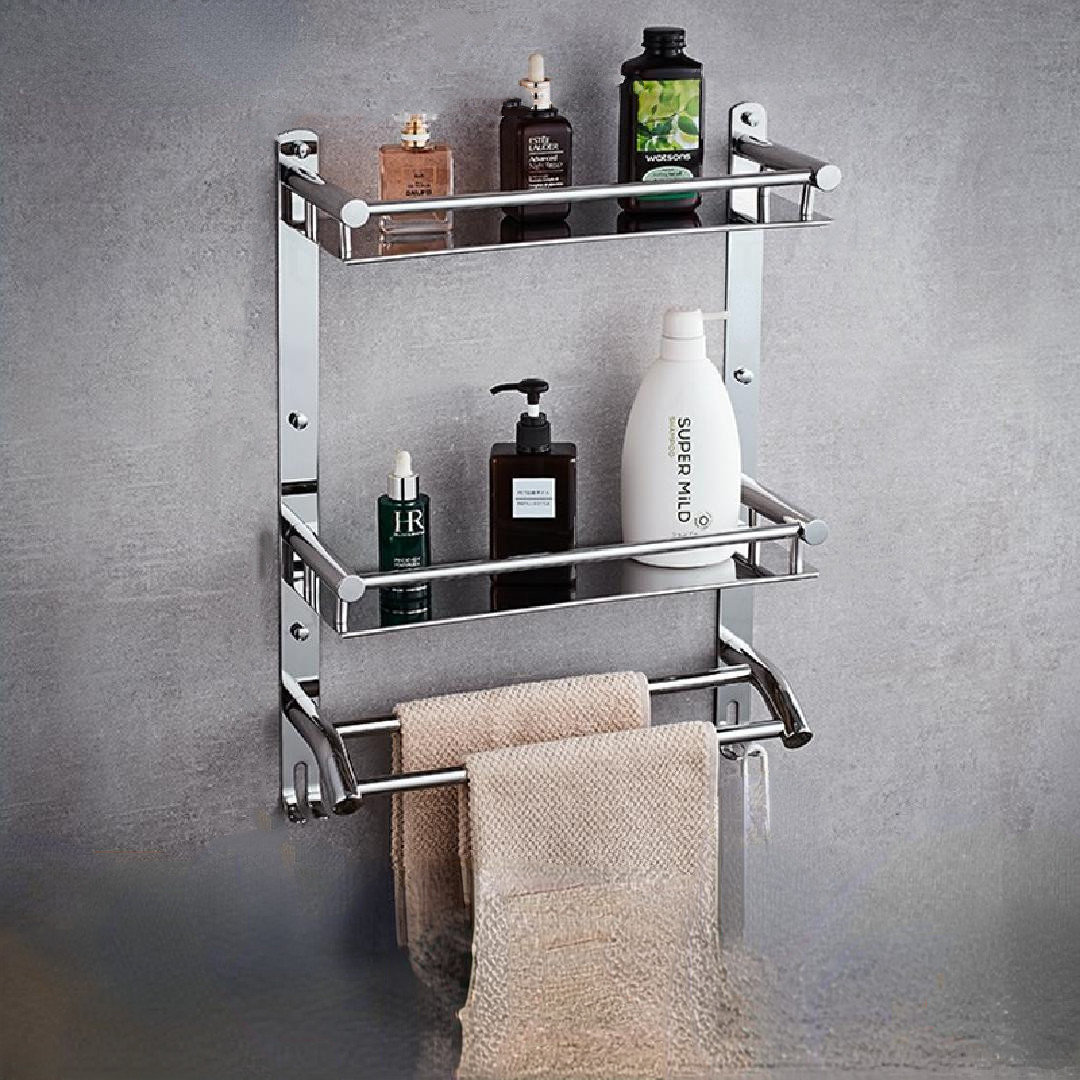 Rebrilliant Devonda 3 Tier Hanging Stainless Steel Shower Caddy, Detachable Shampoo  Organizer Rack for Bathroom, Bronze