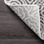 Tapis à motif de médaillon pour le salon, la chambre à coucher, la salle à manger et la cuisine Zayan, gris / ivoire-897140871