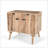 Stylish Mango Wood 2-Drawer 2-Door Cabinet With Natural Finish And Smart Storage Solutions