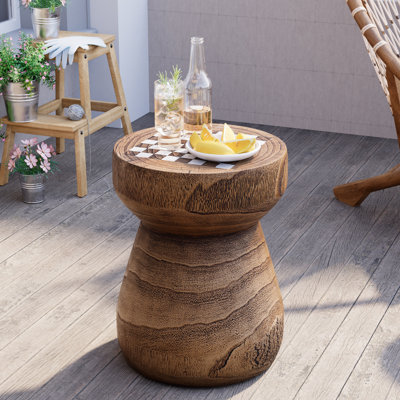 Table d'appoint d'extérieur en béton Kanarraville