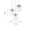Luminaire suspendu cylindrique à 3 lumières Lambrecht-682074389
