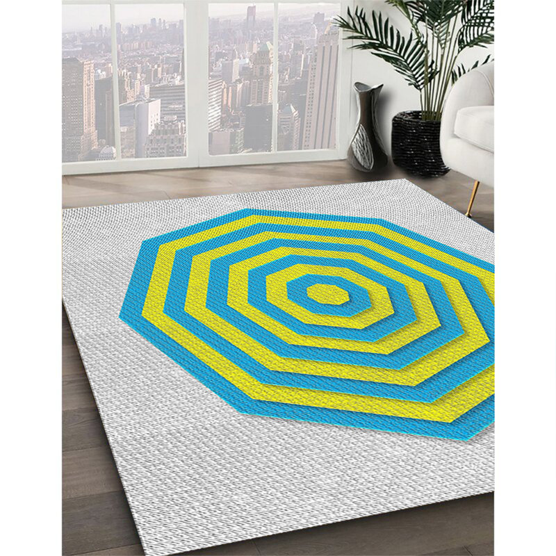 Geometric Indoor Rug, Square 8'