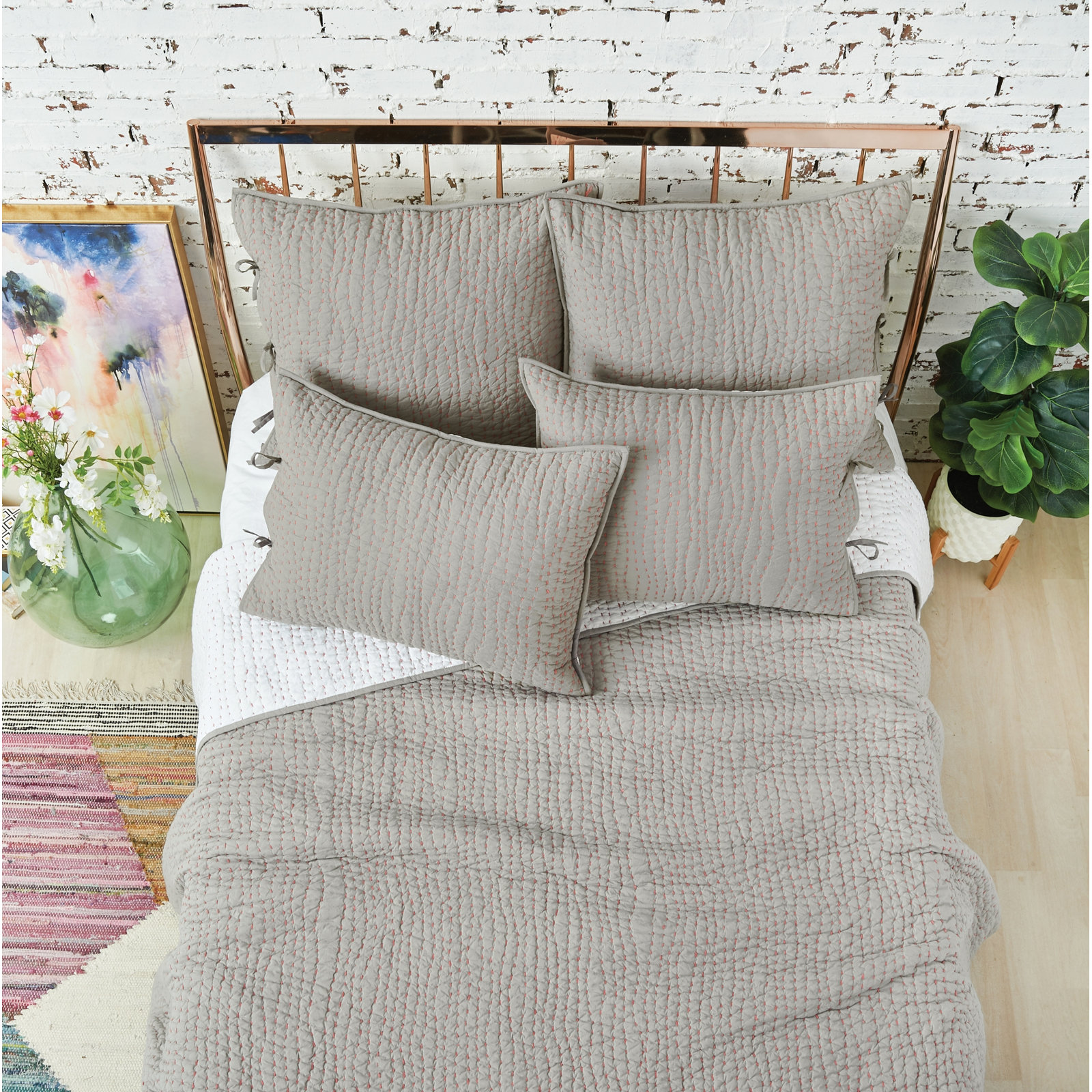 Nashoba Cotton Quilt Set, Queen Quilt