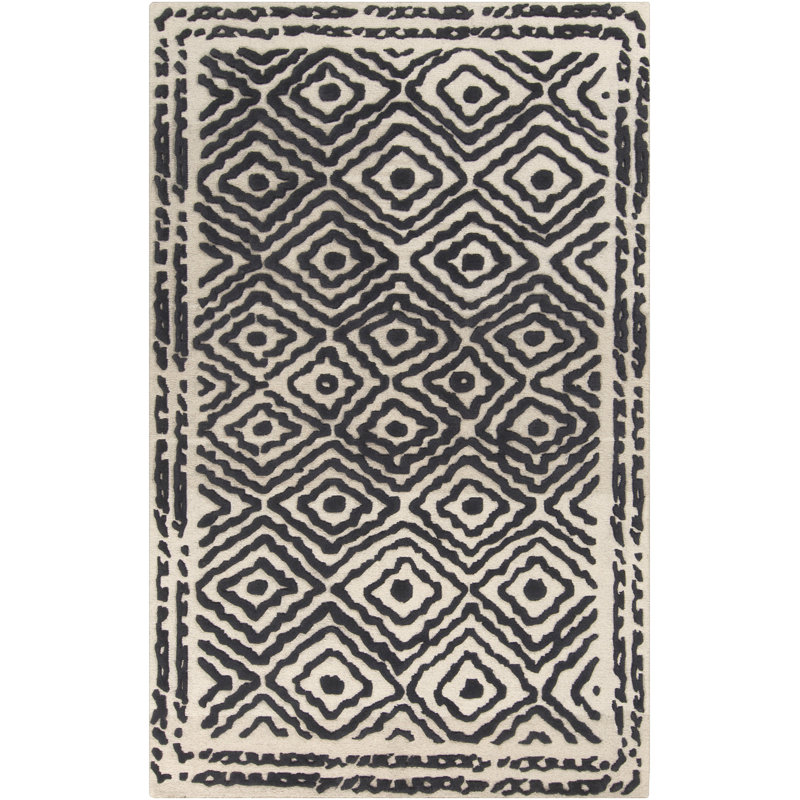 Sala Wool Geometric Indoor Rug, Rectangle 5' x 8'