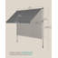 Rebrilliant 350cm W x 120cm D Polyester Cover Retractable Patio Awning-2122454643