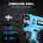12V 3/8" 21+1 Torque Setting Power Cordless Drill Driver w/ Battery Charger Blue