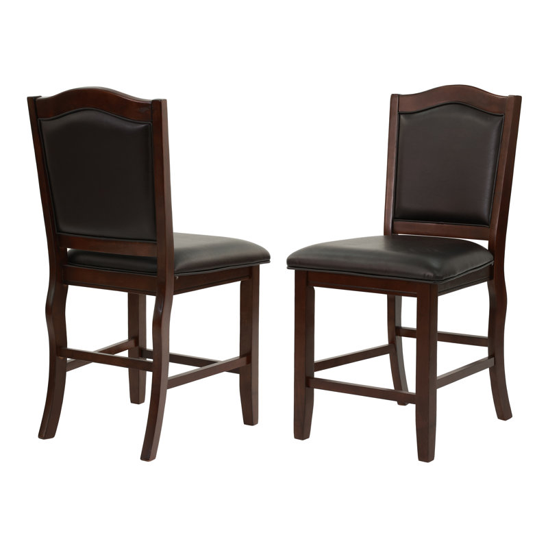 Dannette Faux Leather Counter Height Chair