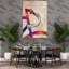 Vibrant, aquarelle, bicyclette, art mural contemporain-129474809
