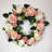Ansuma 15-inch Polyester Artificial Yellow Rose Wreath for Your Front Door