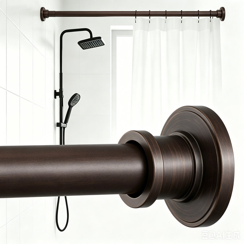 Tringle à rideaux 43-72 pouces, tringle de douche robuste en acier inoxydable 304 sans perçage, tringle à ressort réglable antirouille pour placard de fenêtre de salle de bain