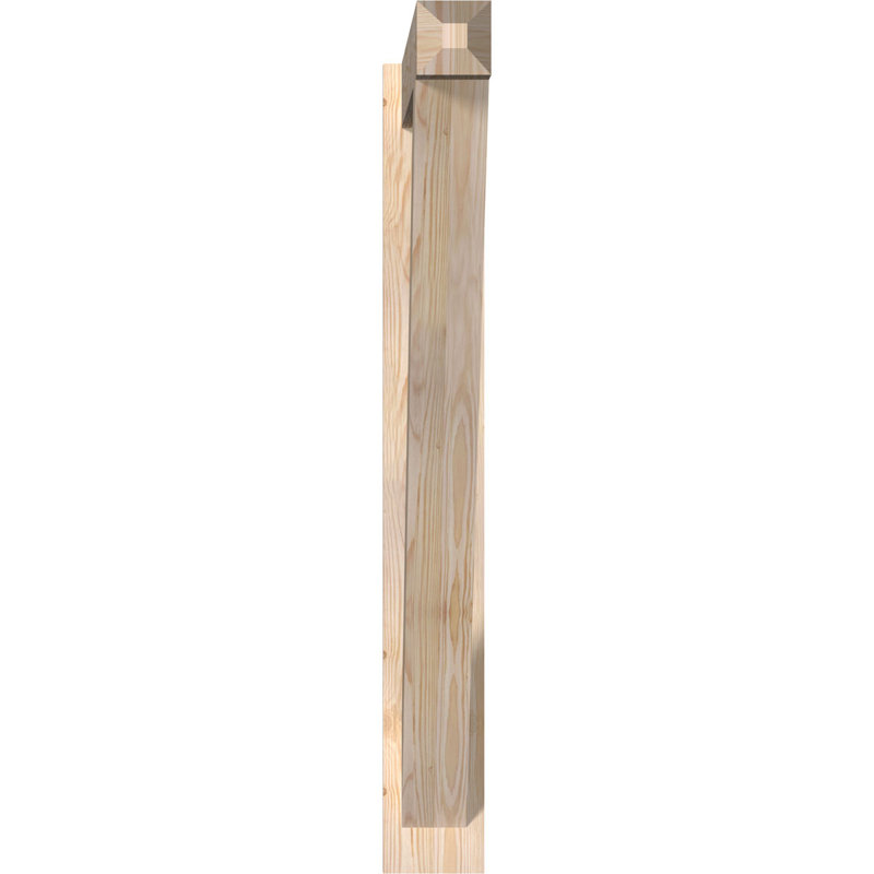 Artisan traditionnel en bois rustique, P 44 po x H 44 po, Sapin Douglas de 5 1/2 po (lisse)